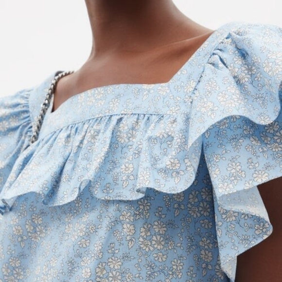 The Vampire's Wife The Cry Baby Ruffled Floral-Print Mini Dress (UK 12) - Picture 3 of 13